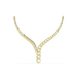 Antiqued Cresent Necklace