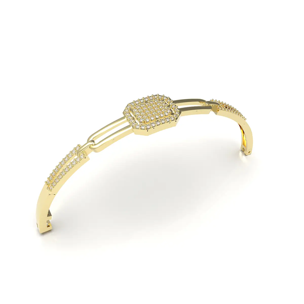 Crystal Octa Bangle Crystal Octa Cuff - Image 1
