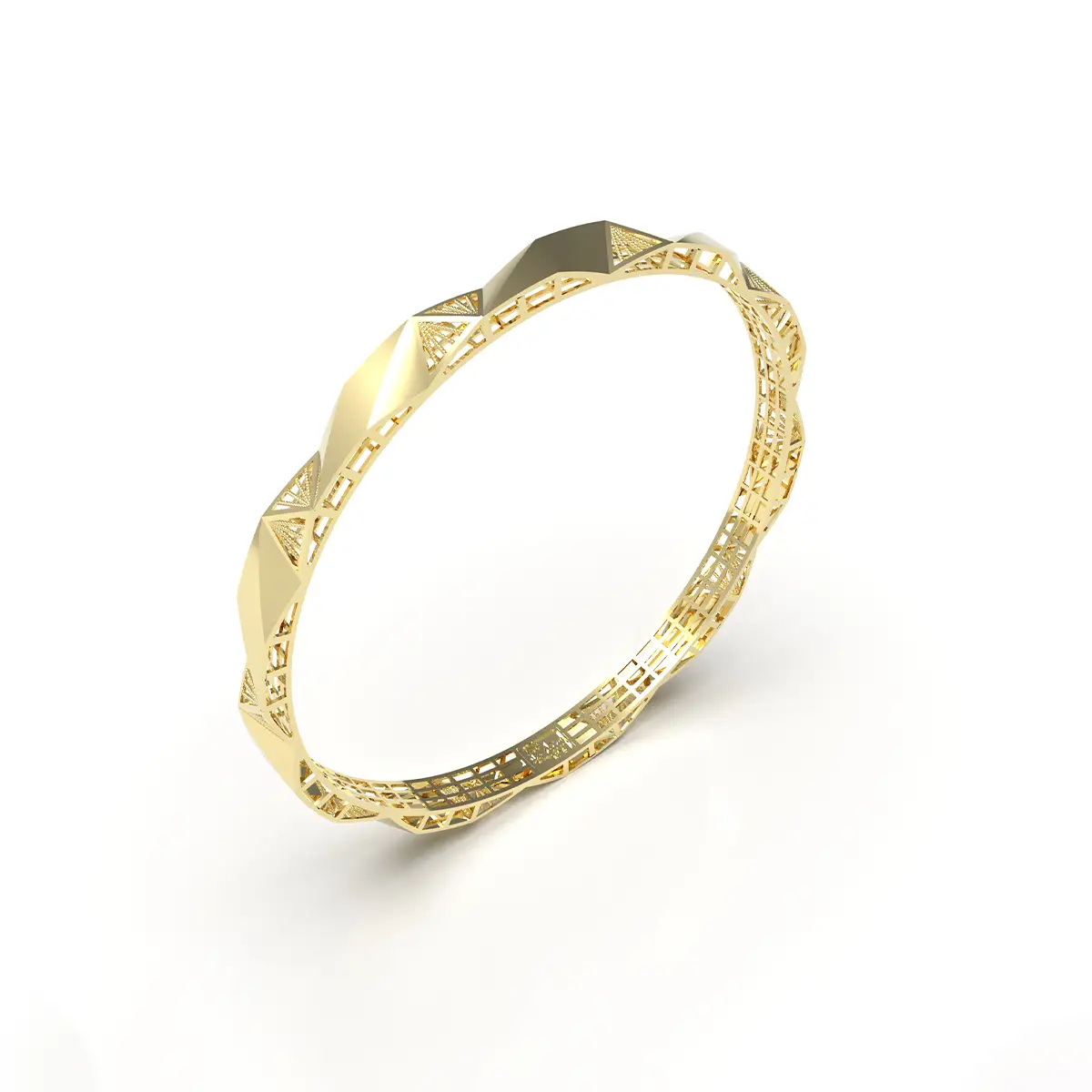 Delicate Bead-Accent Bangle Delicate Bead-Accent Bangle - Image 1