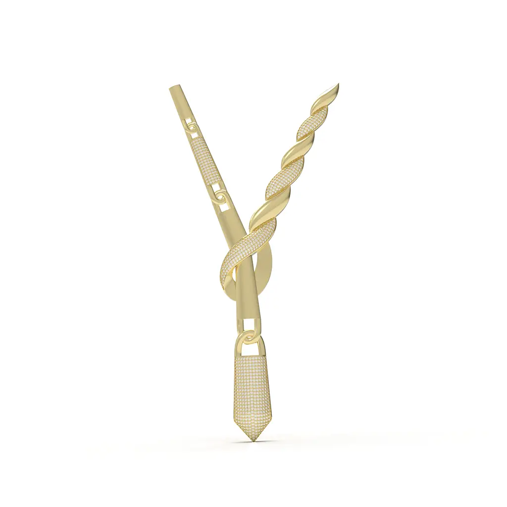 Goldenlattice Y Necklace Goldenlattice Y Necklace - Image 1