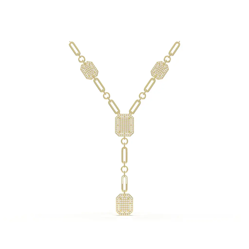 Hexasquare Y Necklace Hexasquare Y Necklace - Image 1