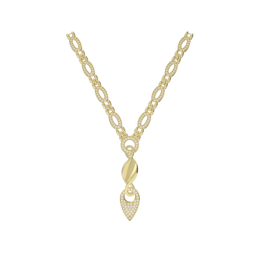 Interlace Drop Necklace Interlace Drop Necklace - Image 1