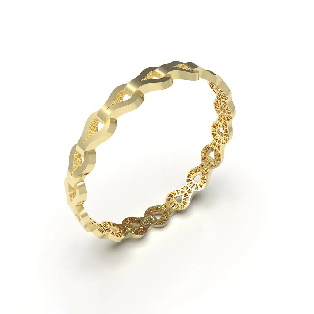 Interlock Gold Bangle Interlock Gold Bangle - Image 1