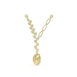 Leaf and Y Link Necklace