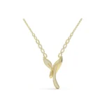Leafshape Y Necklace