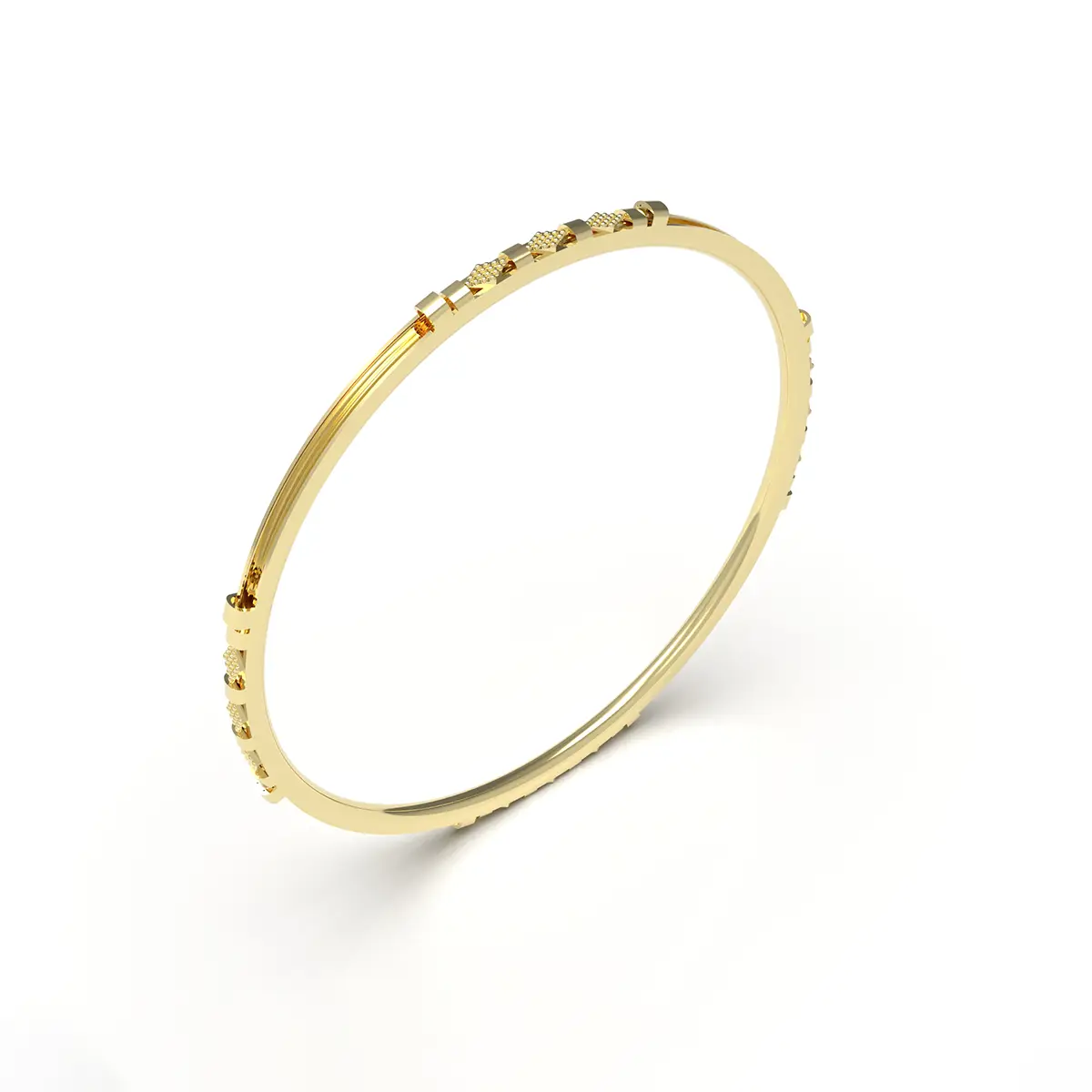 Luxe Slim Gold Bangle Luxe Slim Gold Bangle - Image 1