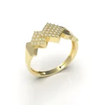 Luxe Square Halo Ring