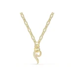 Regal Serpent Drop Necklace