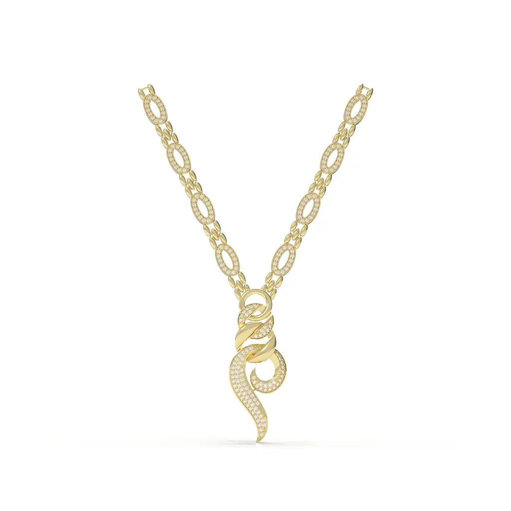 Regal Serpent Drop Necklace Regal Serpent Drop Necklace - Image 1