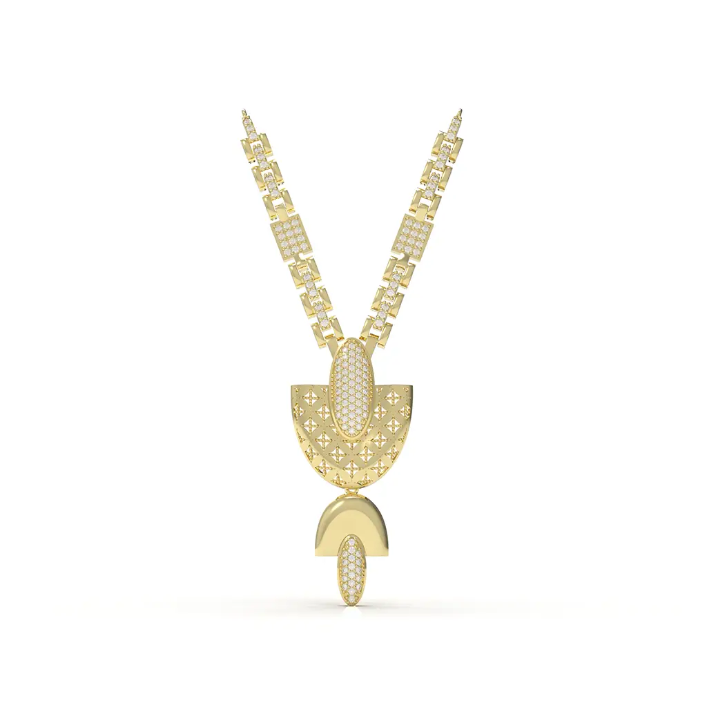 Shield and Drop Necklace Shield and Drop Necklace - Image 1