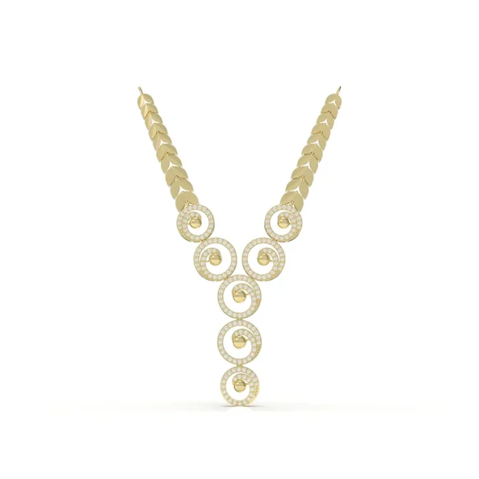 Spiral Halo Necklace