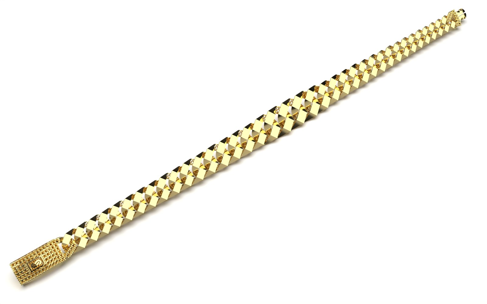 Dazzling Textured Mesh Bracelet