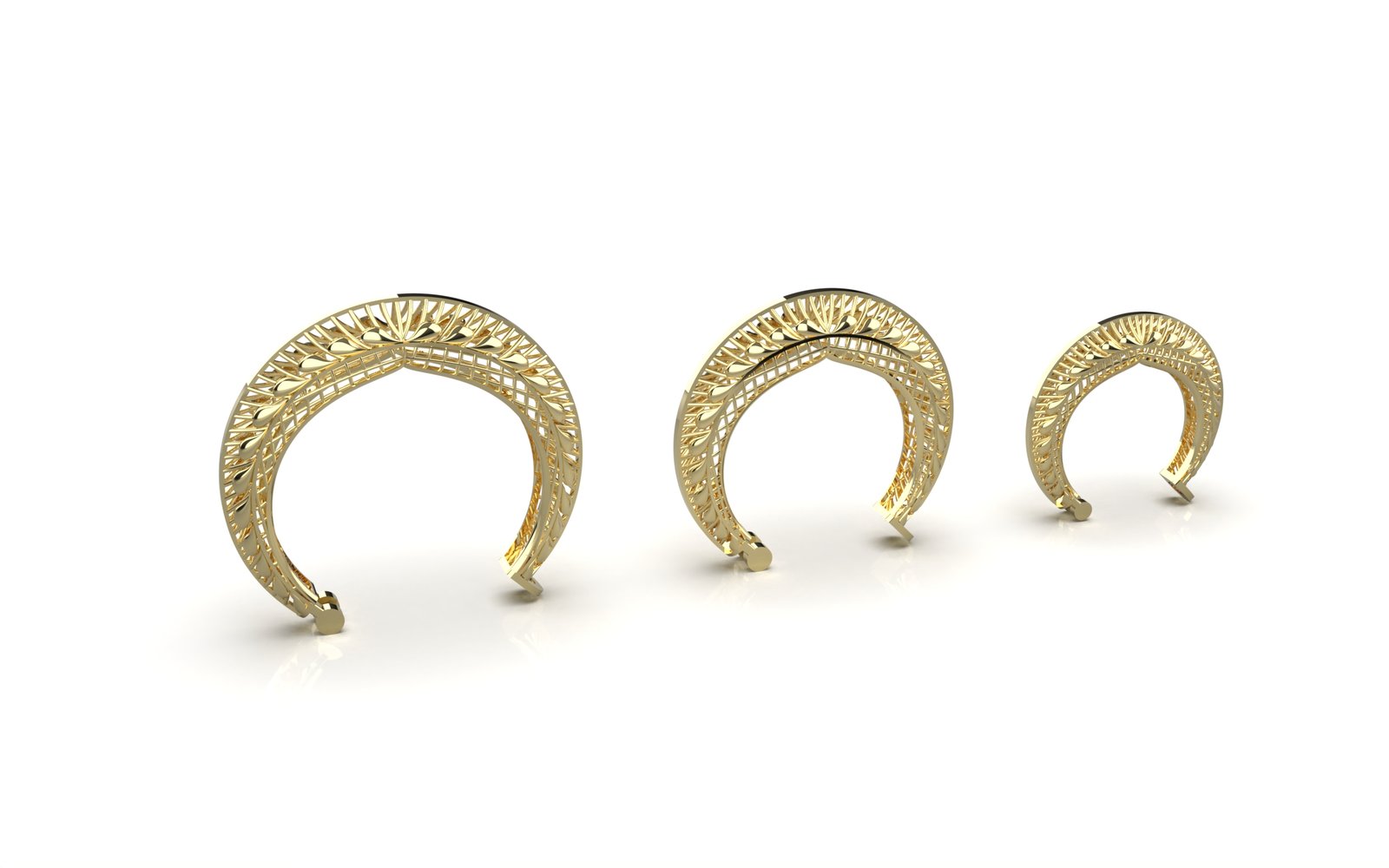 Majestic Engraved Drop Earrings