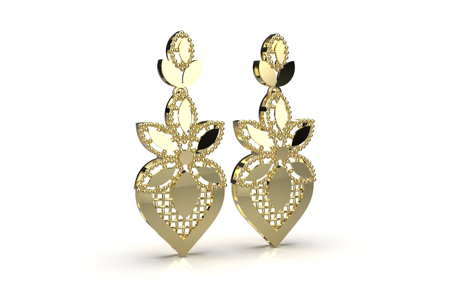 Noble Beaded Hoop Earrings