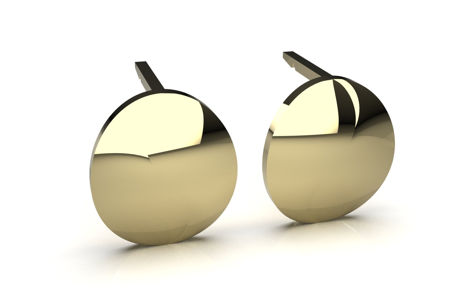Classic Gilded Stud Earrings