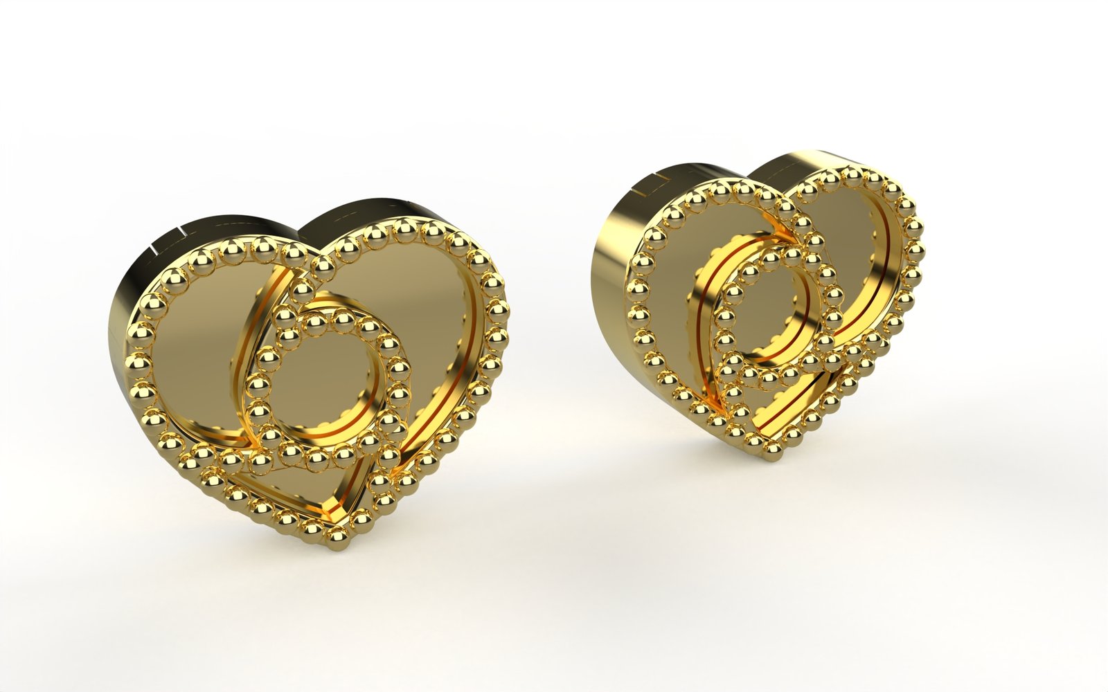 Serene Gilded Stud Earrings