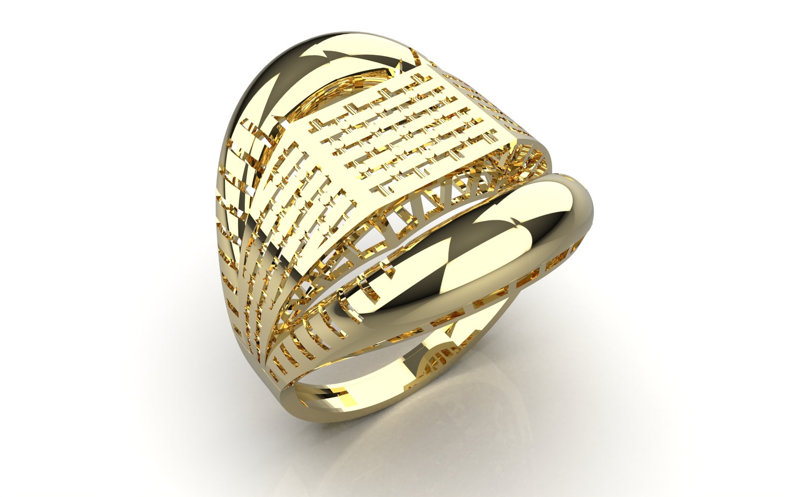 Graceful Filigree Eternity Band