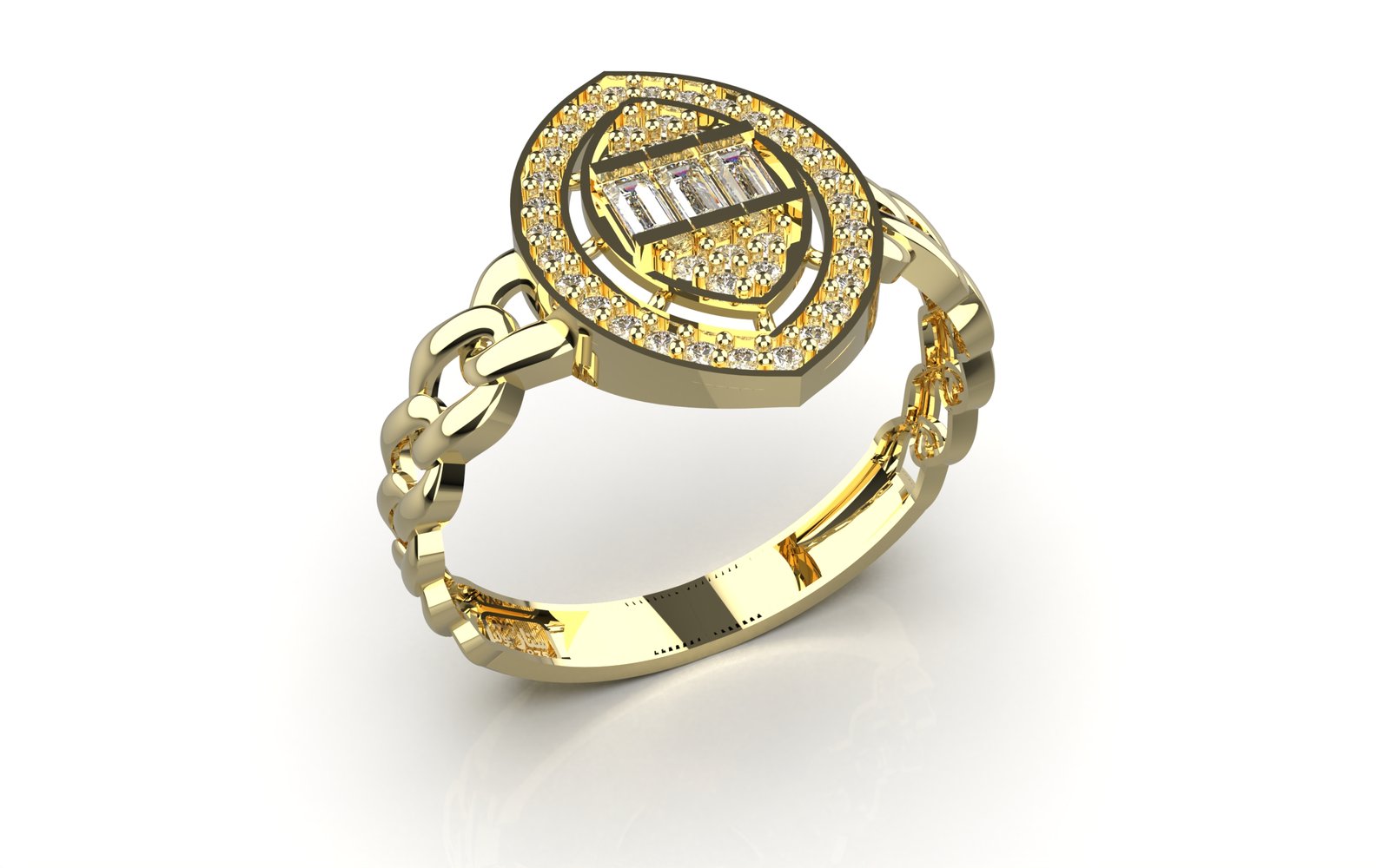 Graceful Engraved Band