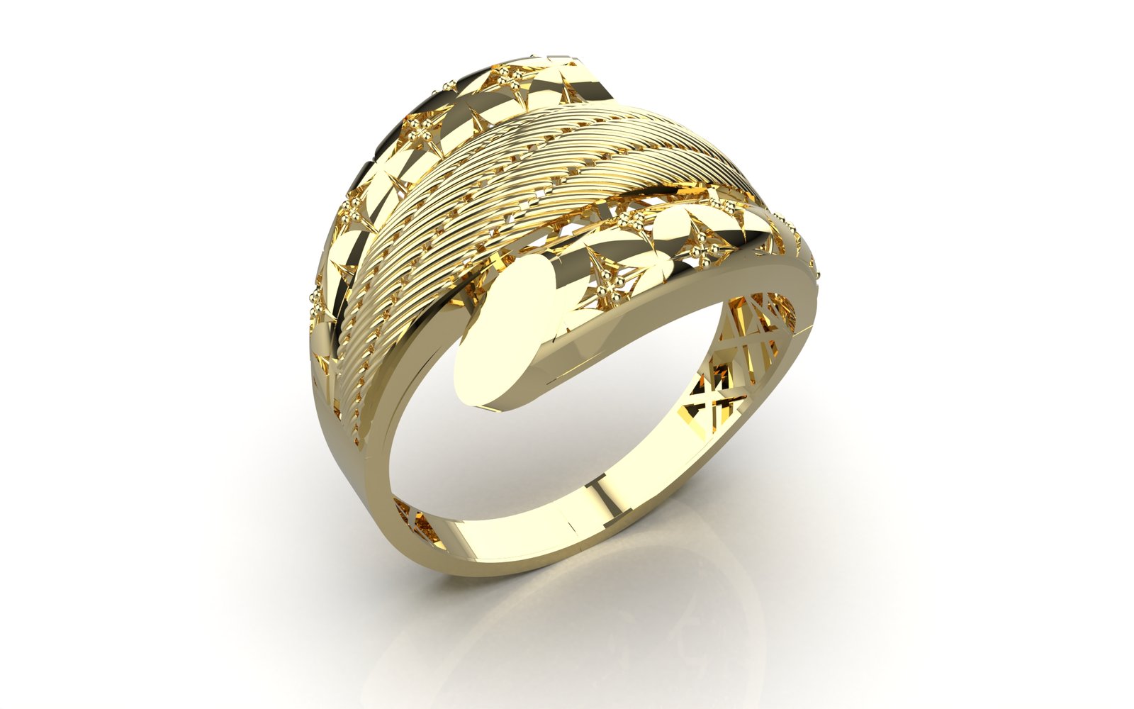 Opulent Gilded Ring
