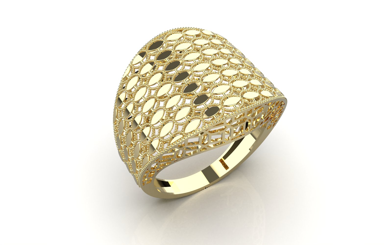 Noble Filigree Solitaire Ring