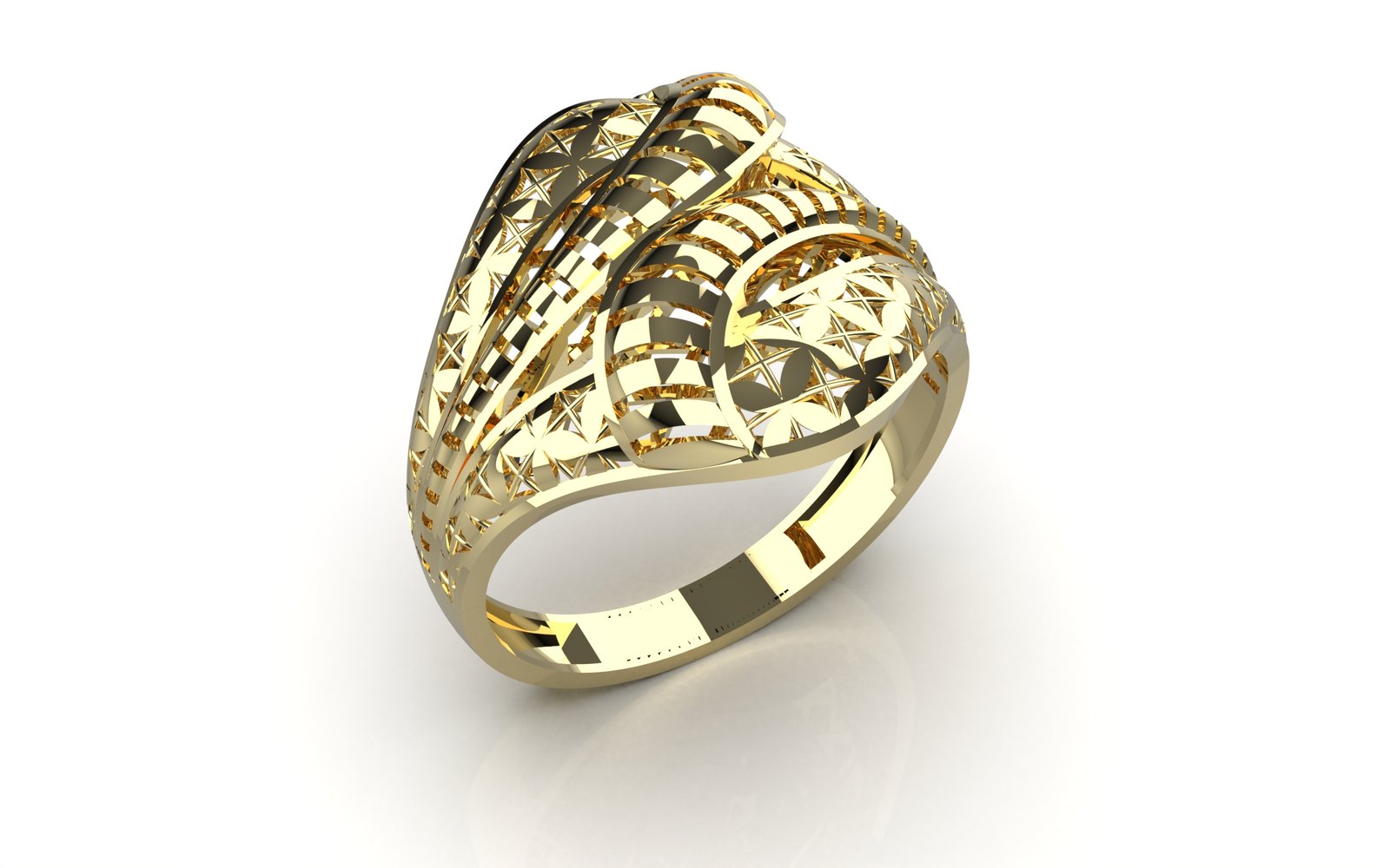 Luminous Textured Eternity Band