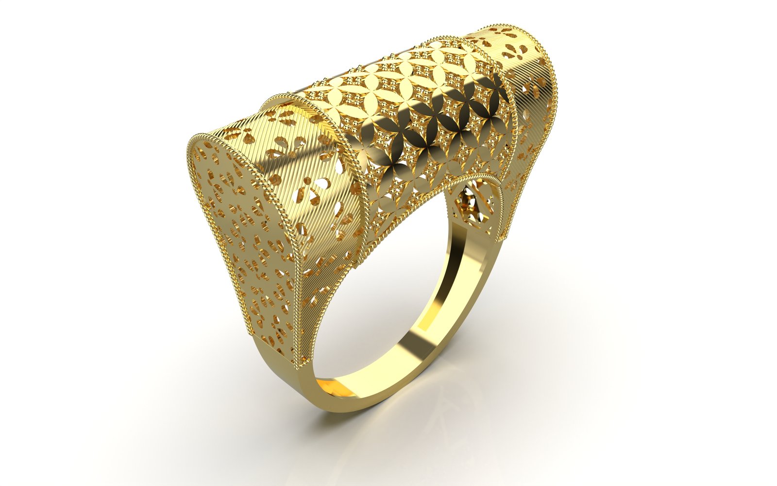 Opulent Polished Eternity Band