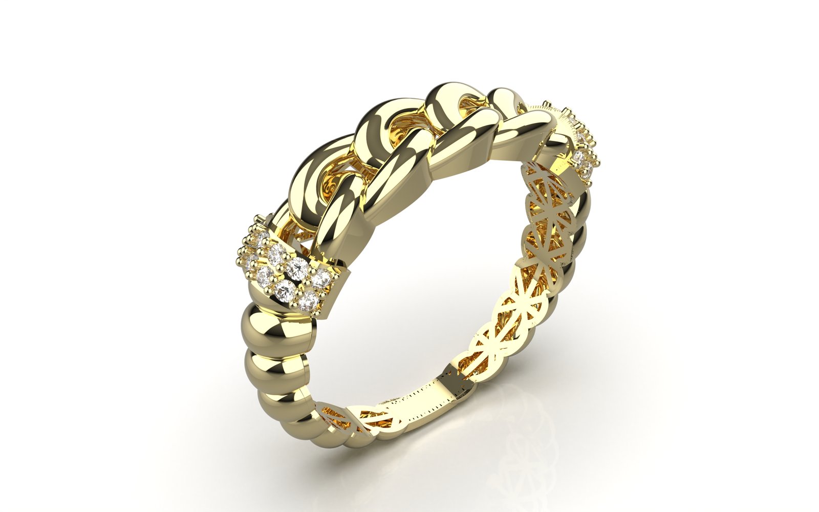 Majestic Polished Eternity Band
