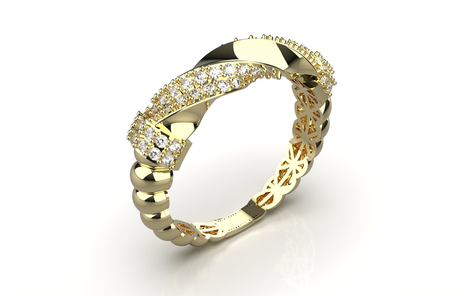 Opulent Filigree Eternity Band