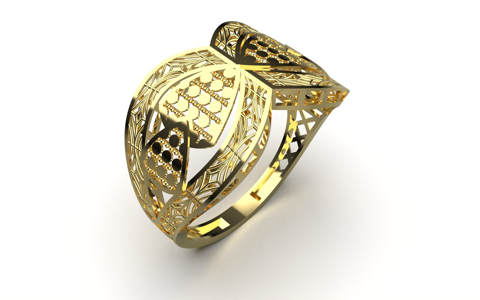 Infinite Beaded Solitaire Ring