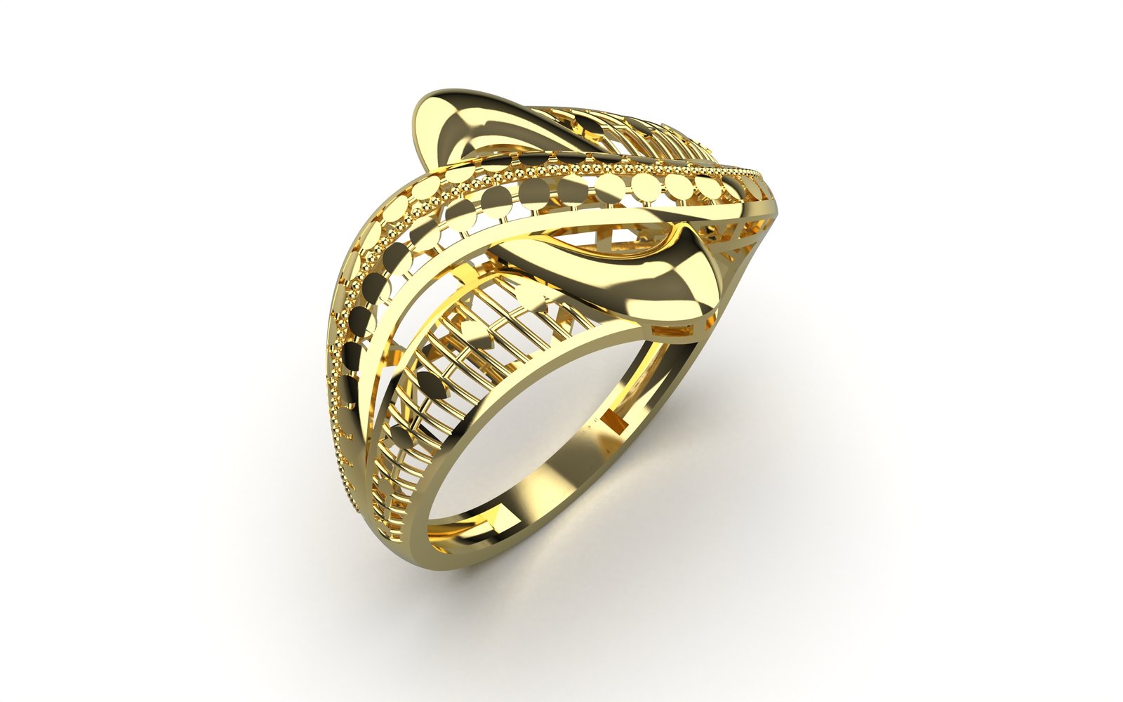 Radiant Gold Solitaire Ring