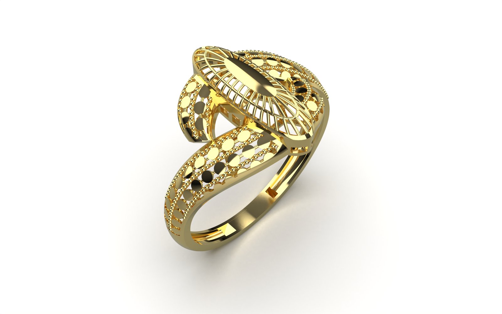 Serene Gold Solitaire Ring