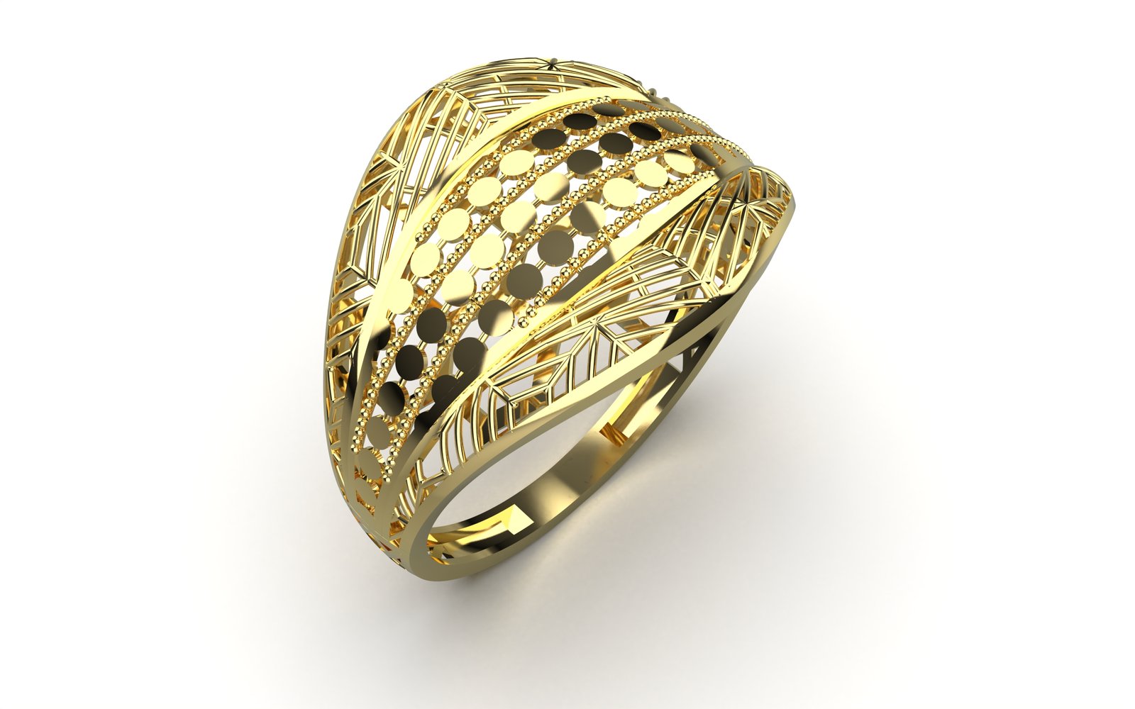 Serene Engraved Eternity Band