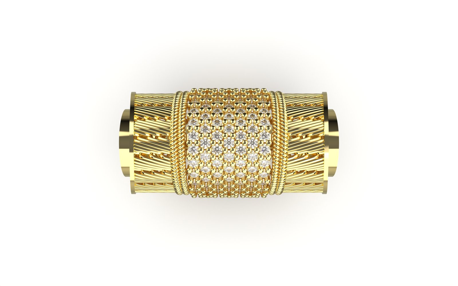 Dazzling Filigree Eternity Band