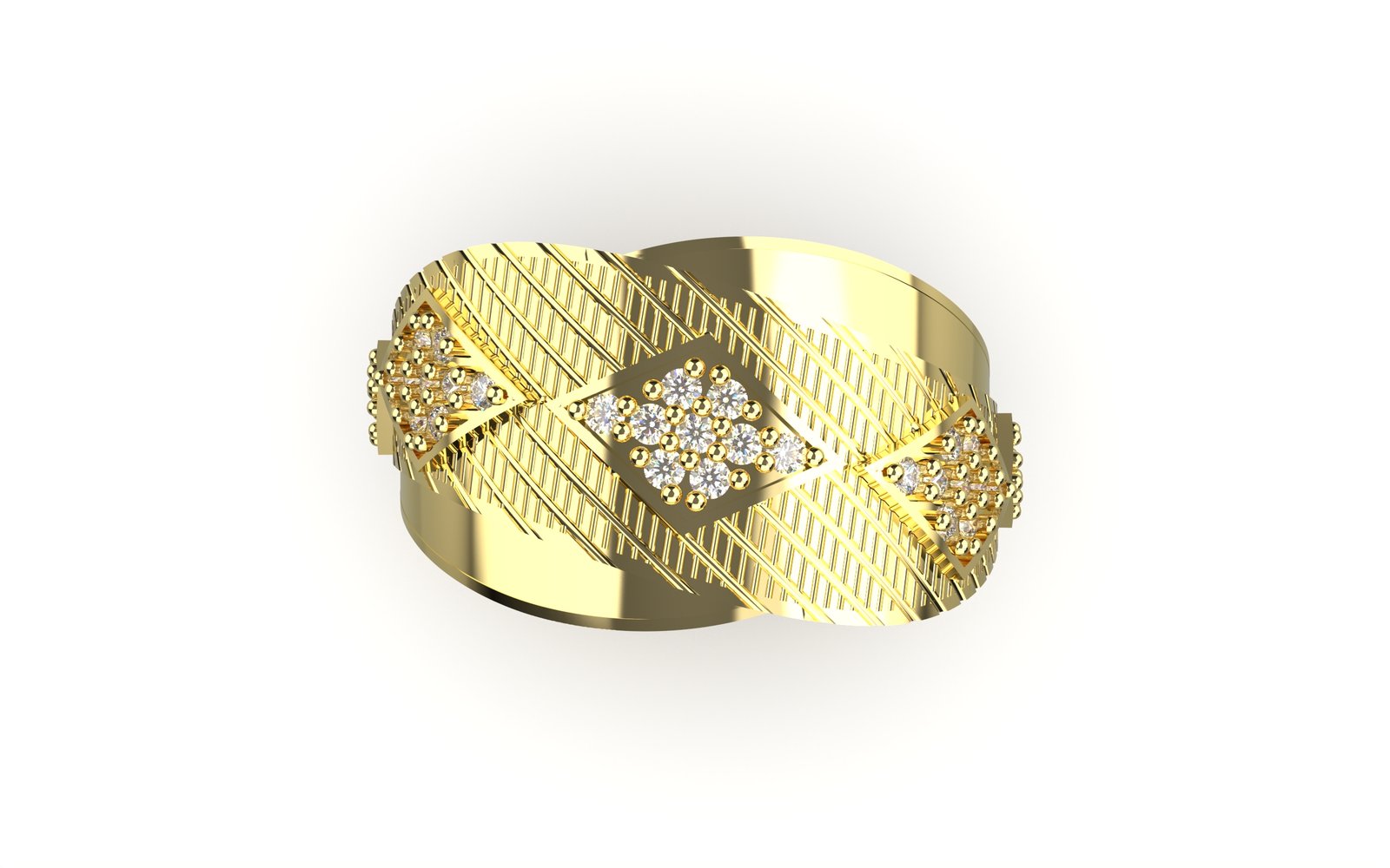 Luminous Gilded Eternity Band