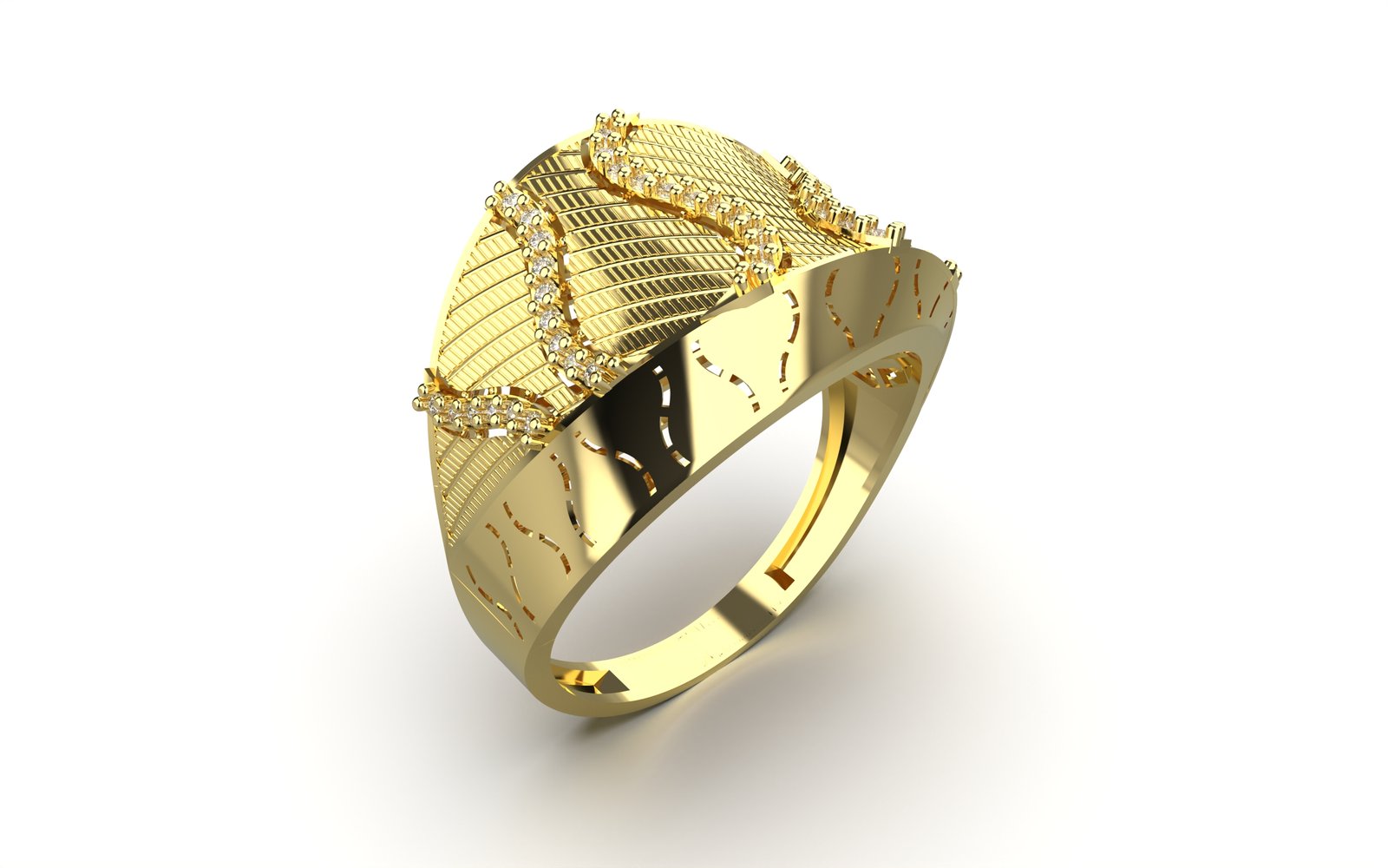Vintage Engraved Eternity Band