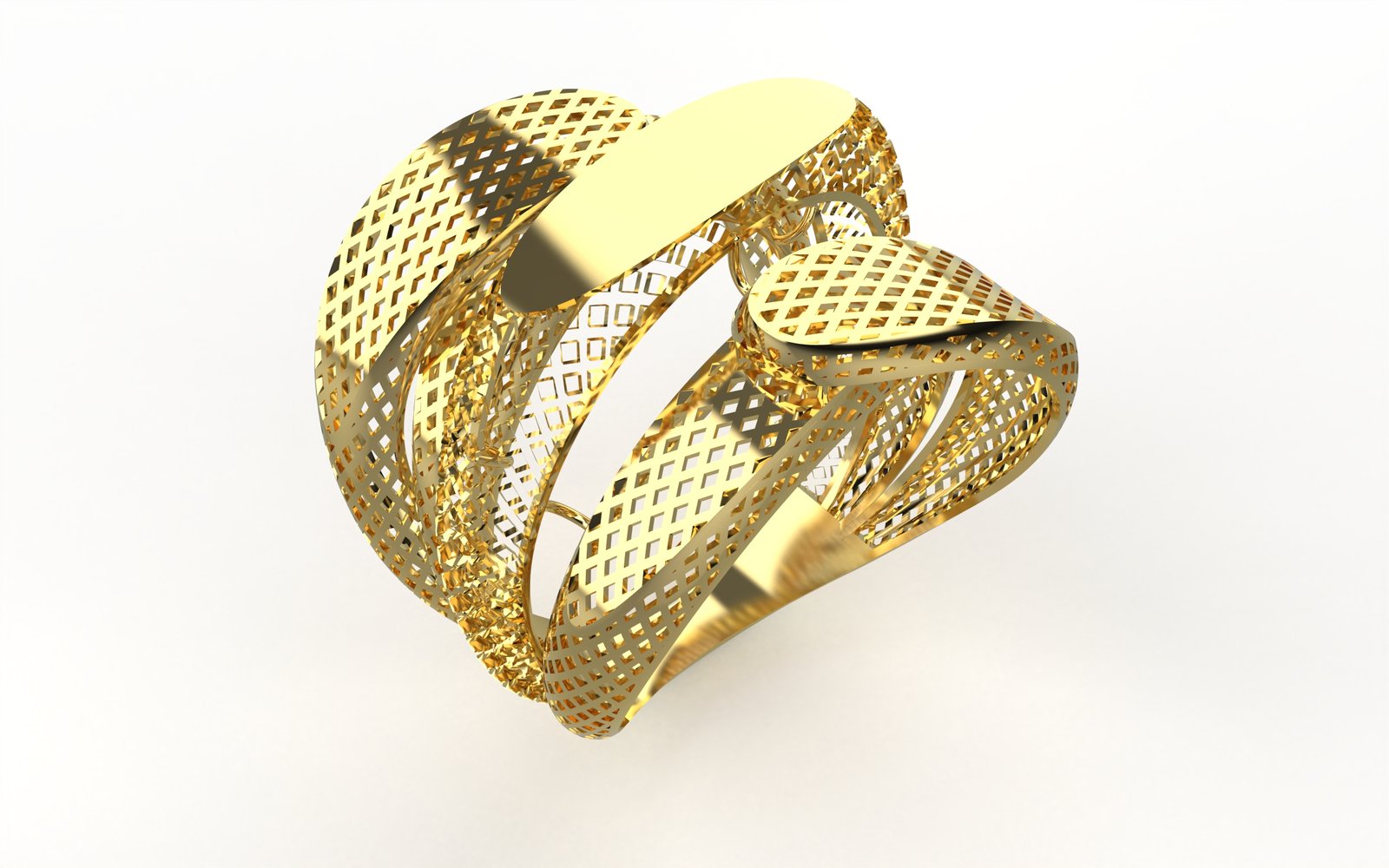 Graceful Gilded Eternity Band