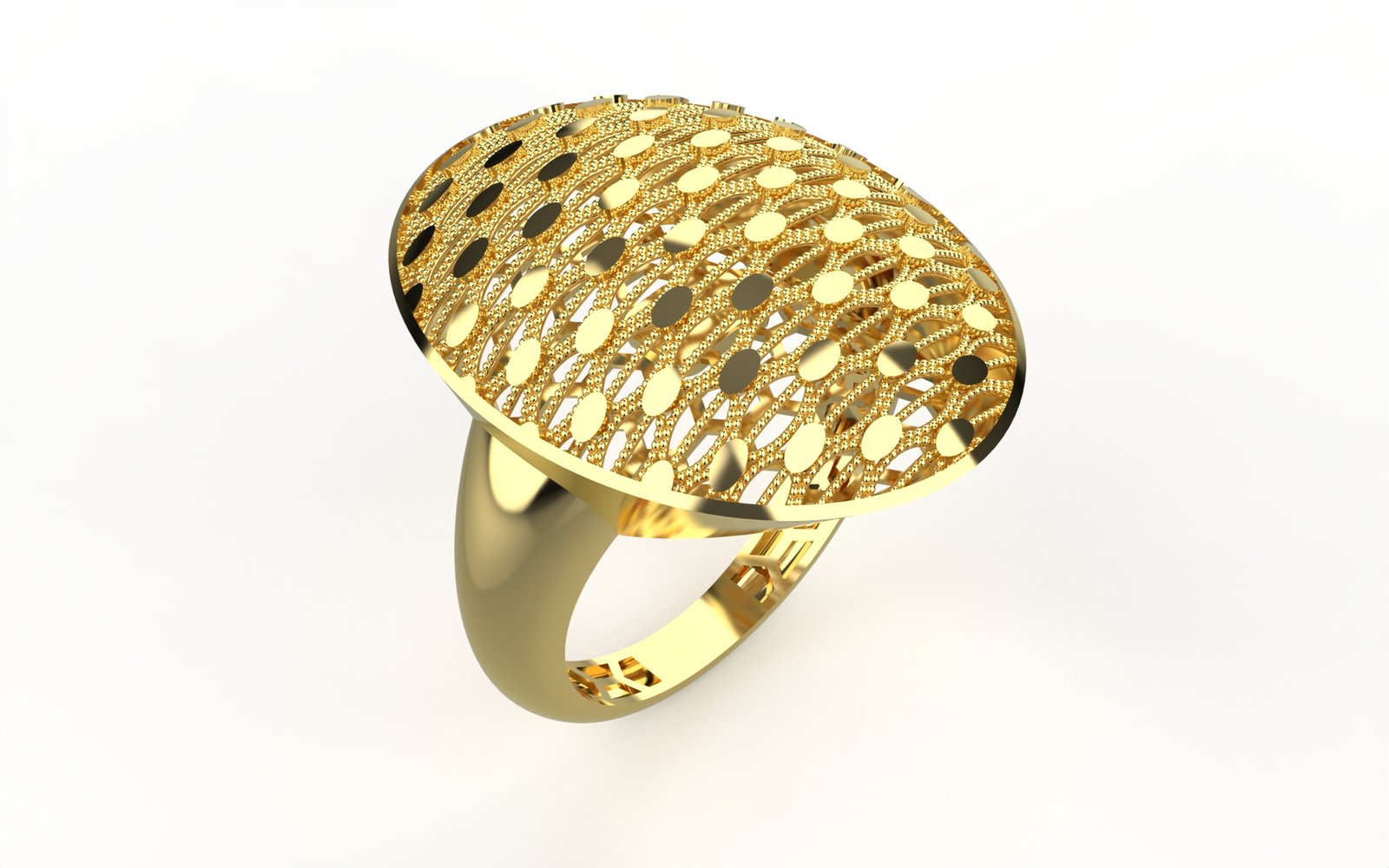 Serene Engraved Solitaire Ring