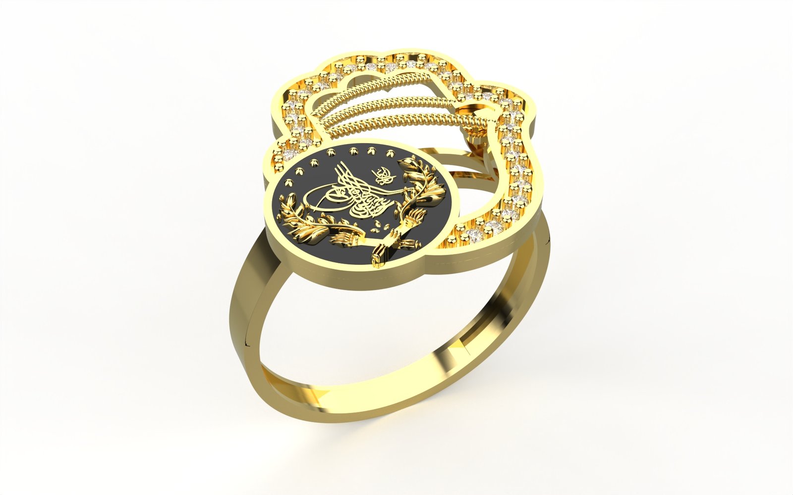 Graceful Gilded Band