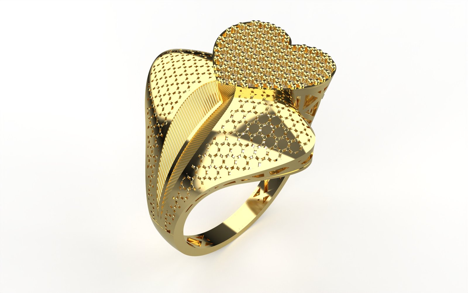 Graceful Gold Solitaire Ring