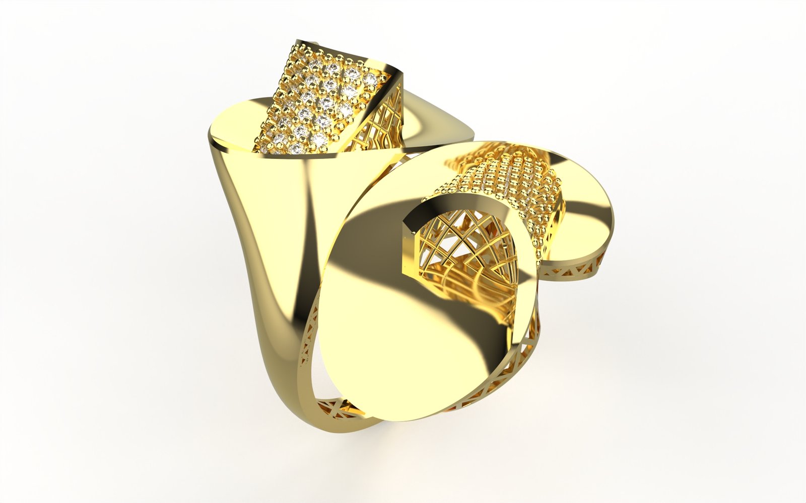 Graceful Beaded Ring