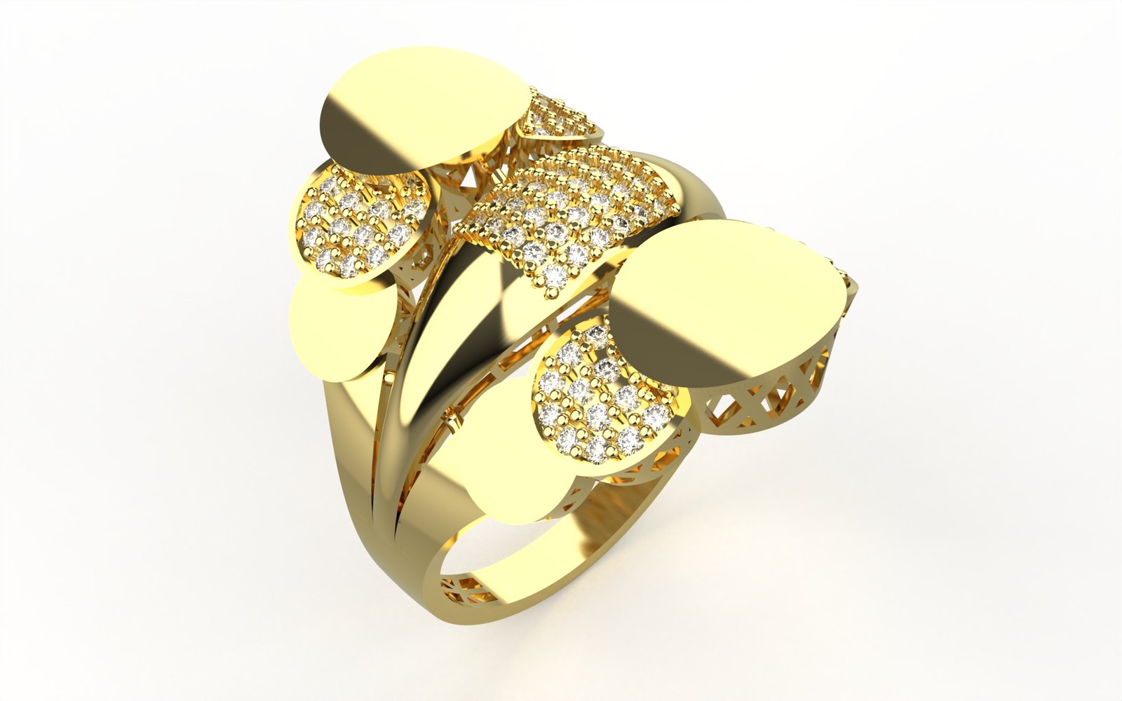 Gleaming Textured Eternity Band
