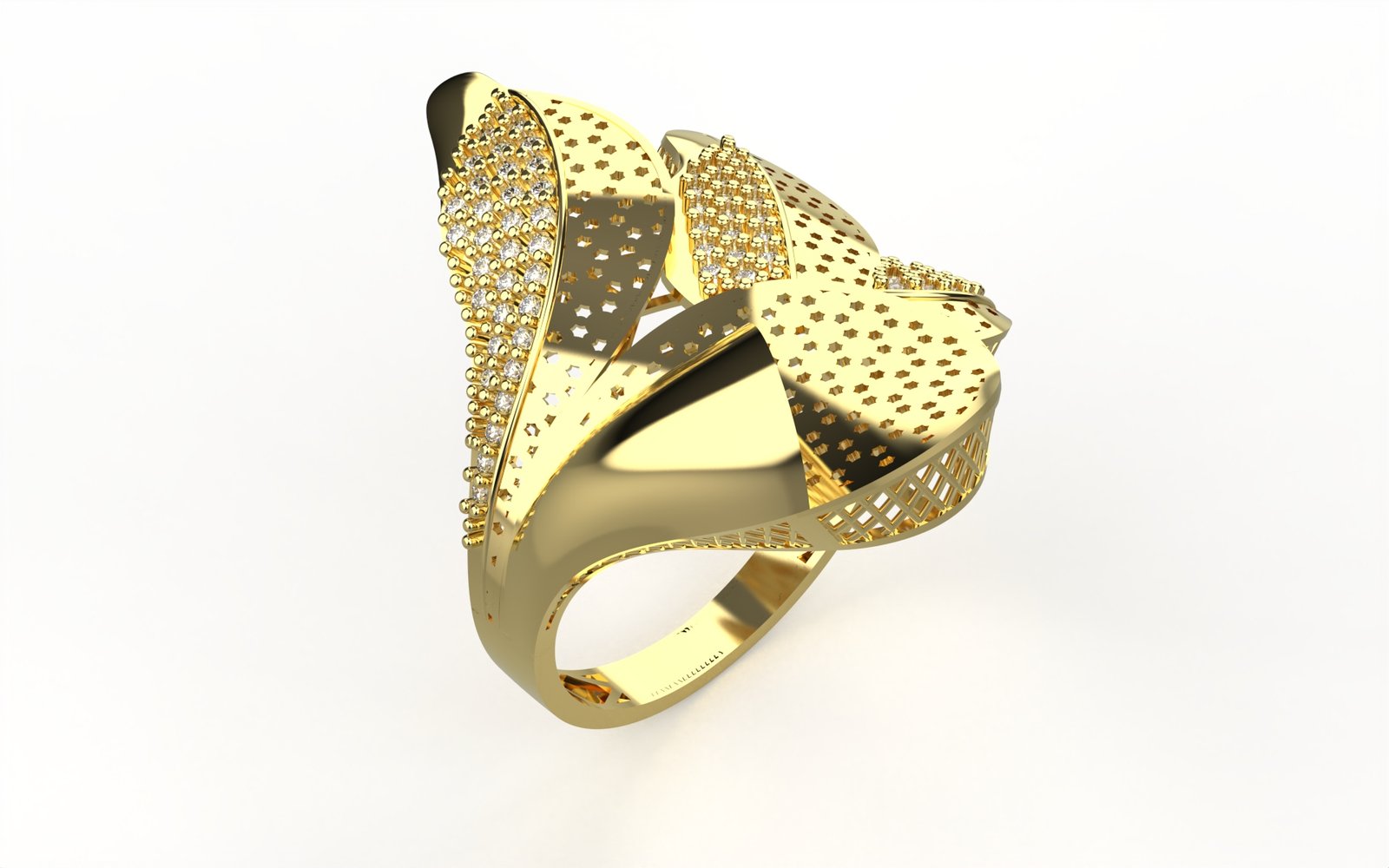 Opulent Polished Solitaire Ring