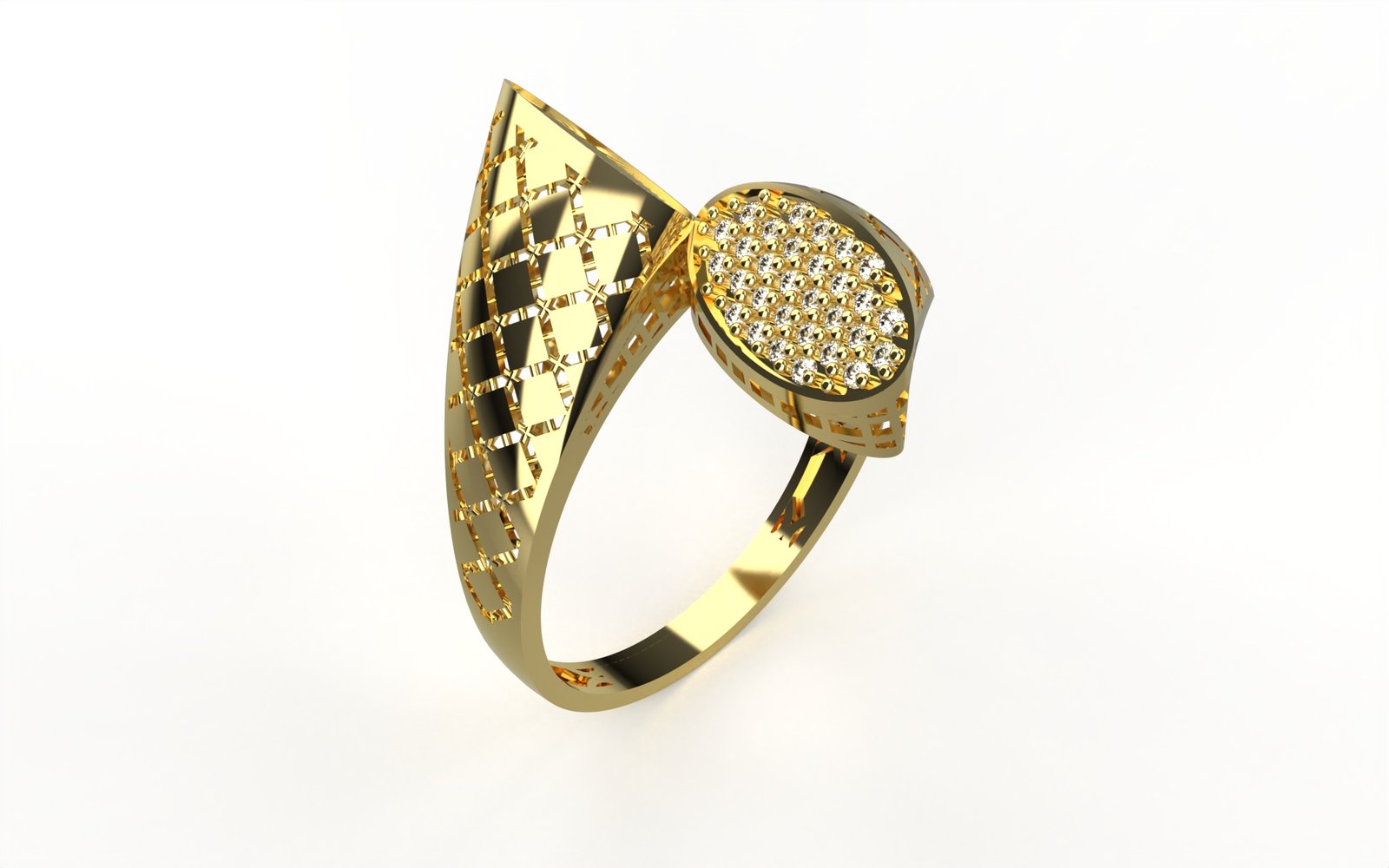 Gleaming Gold Eternity Band