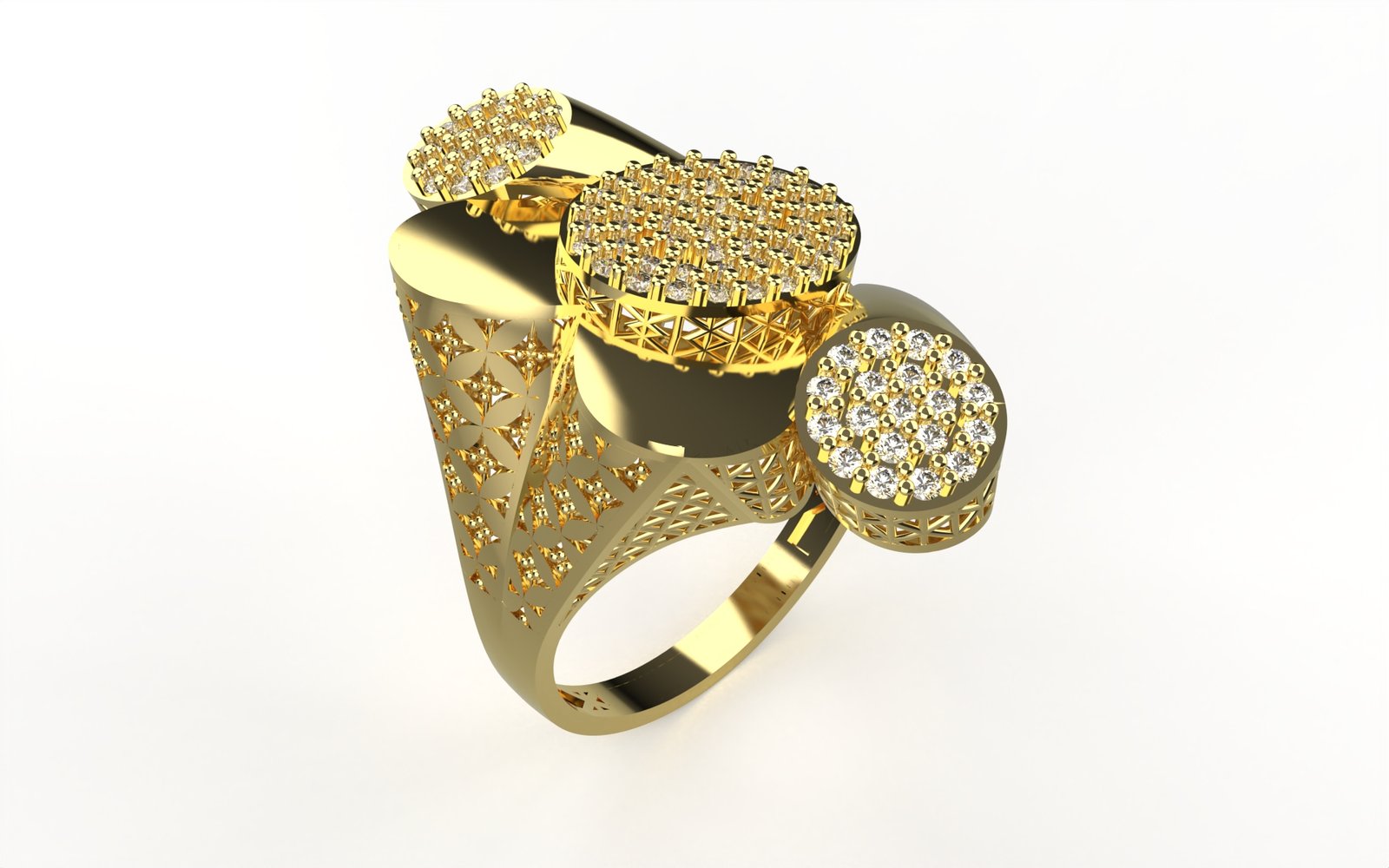 Imperial Gilded Solitaire Ring