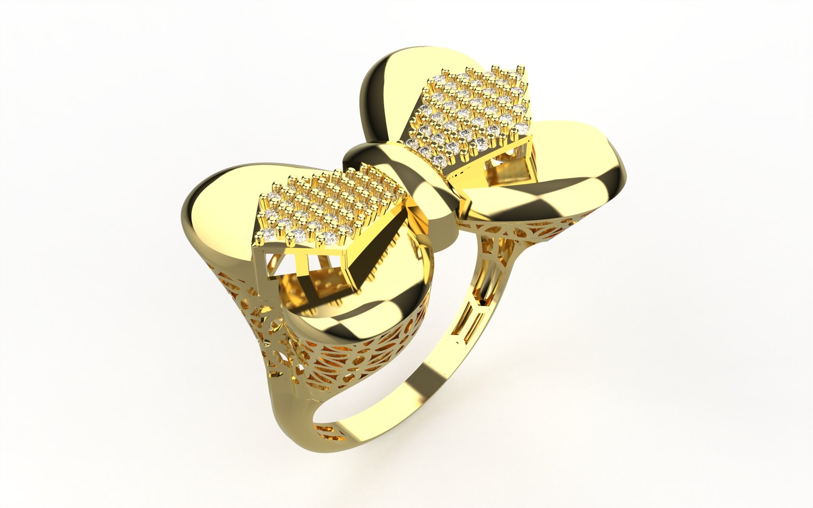 Gleaming Filigree Band