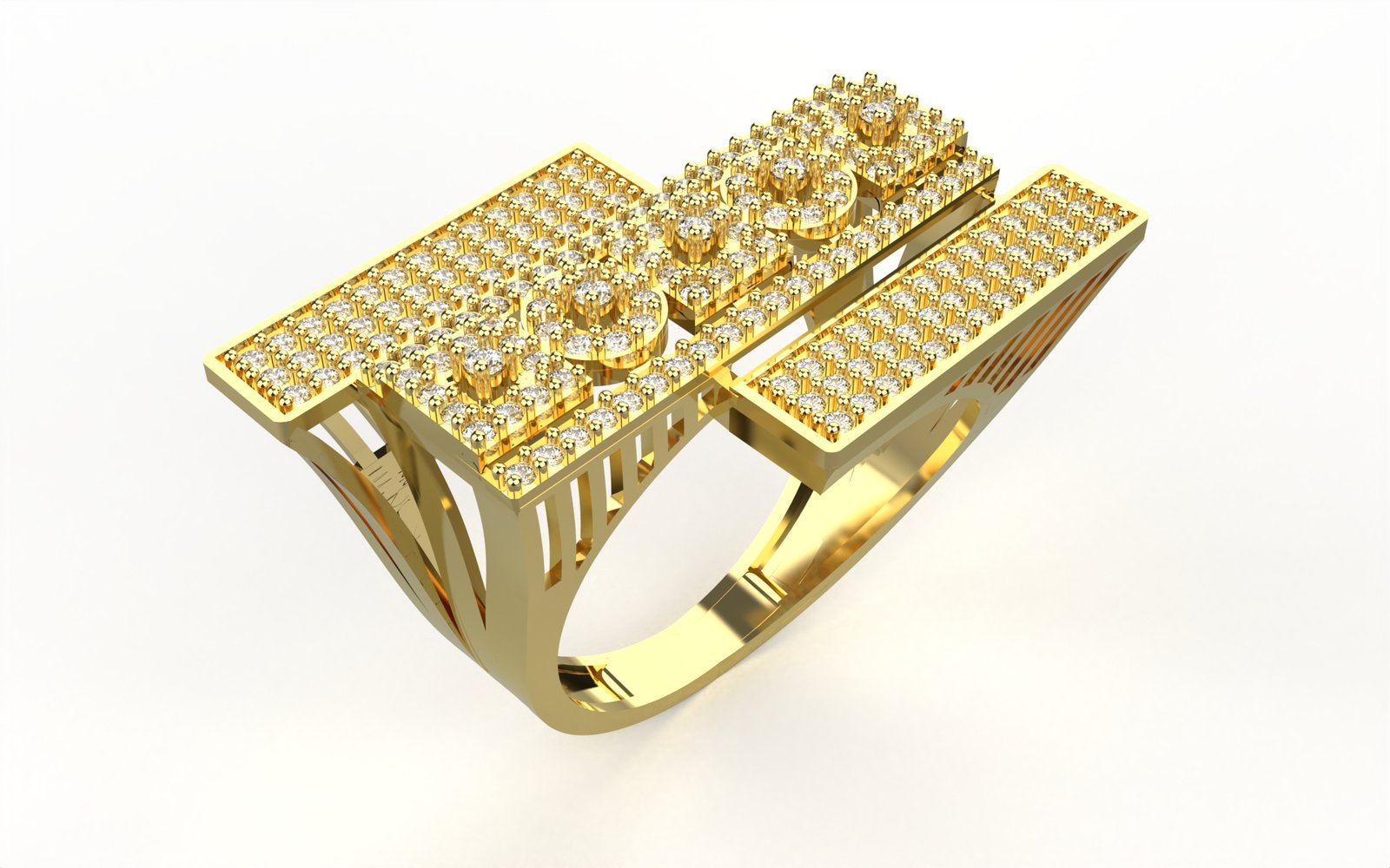 Dazzling Polished Ring