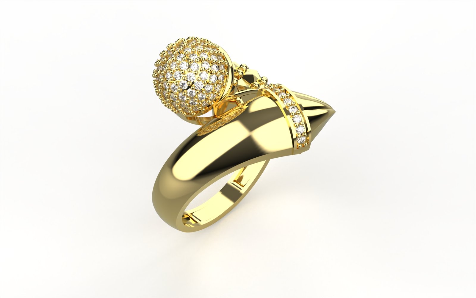 Infinite Gold Solitaire Ring
