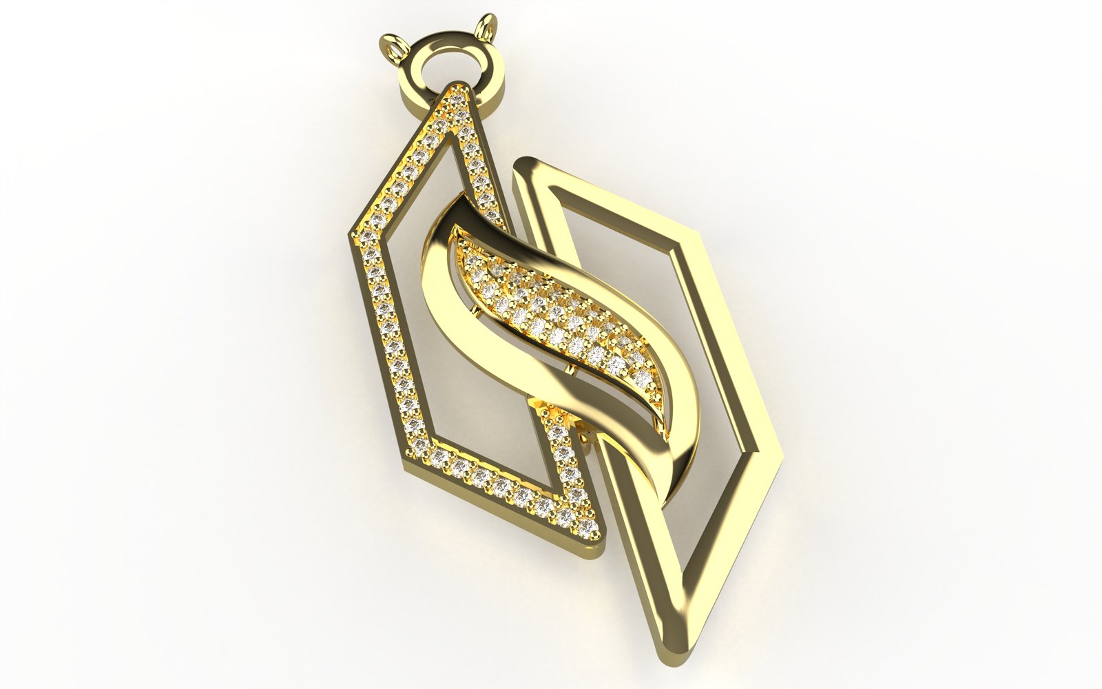 Starlight Textured Solitaire Pendant
