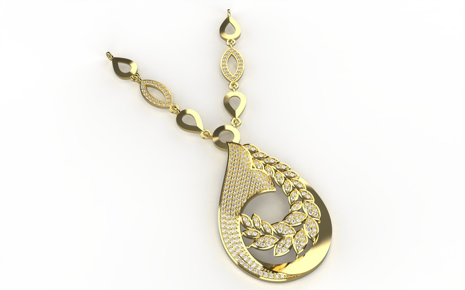 Gleaming Solitaire Pendant