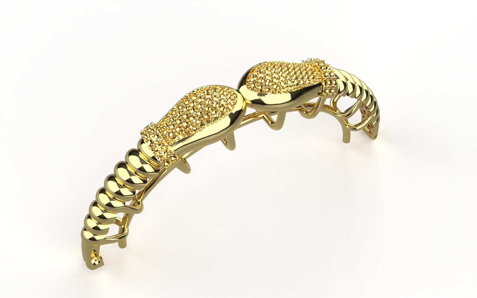 Radiant Filigree Solid Bangle